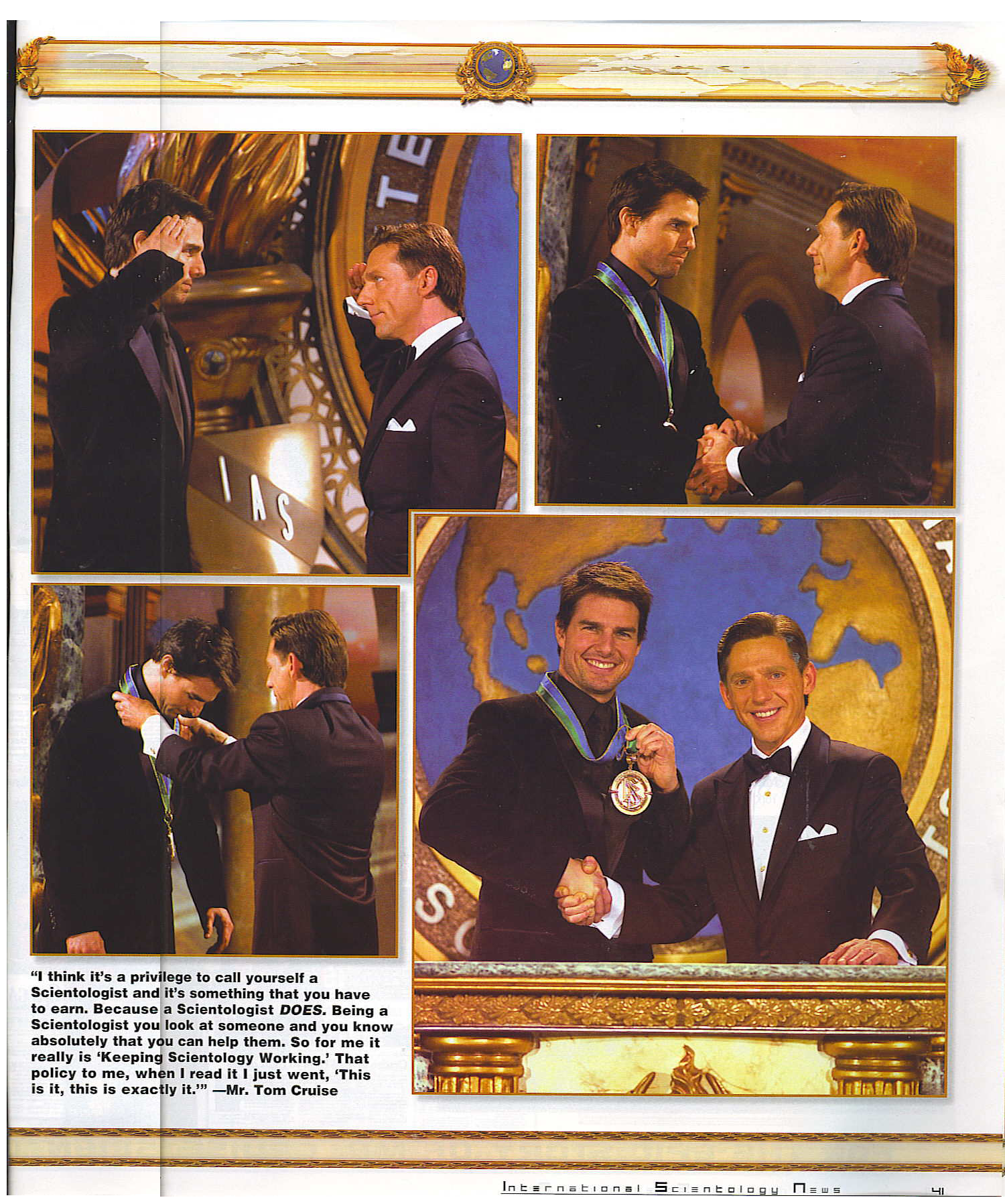 Tom Cruise and His “Freedom Medal of Valour” | Scientology Books and Media